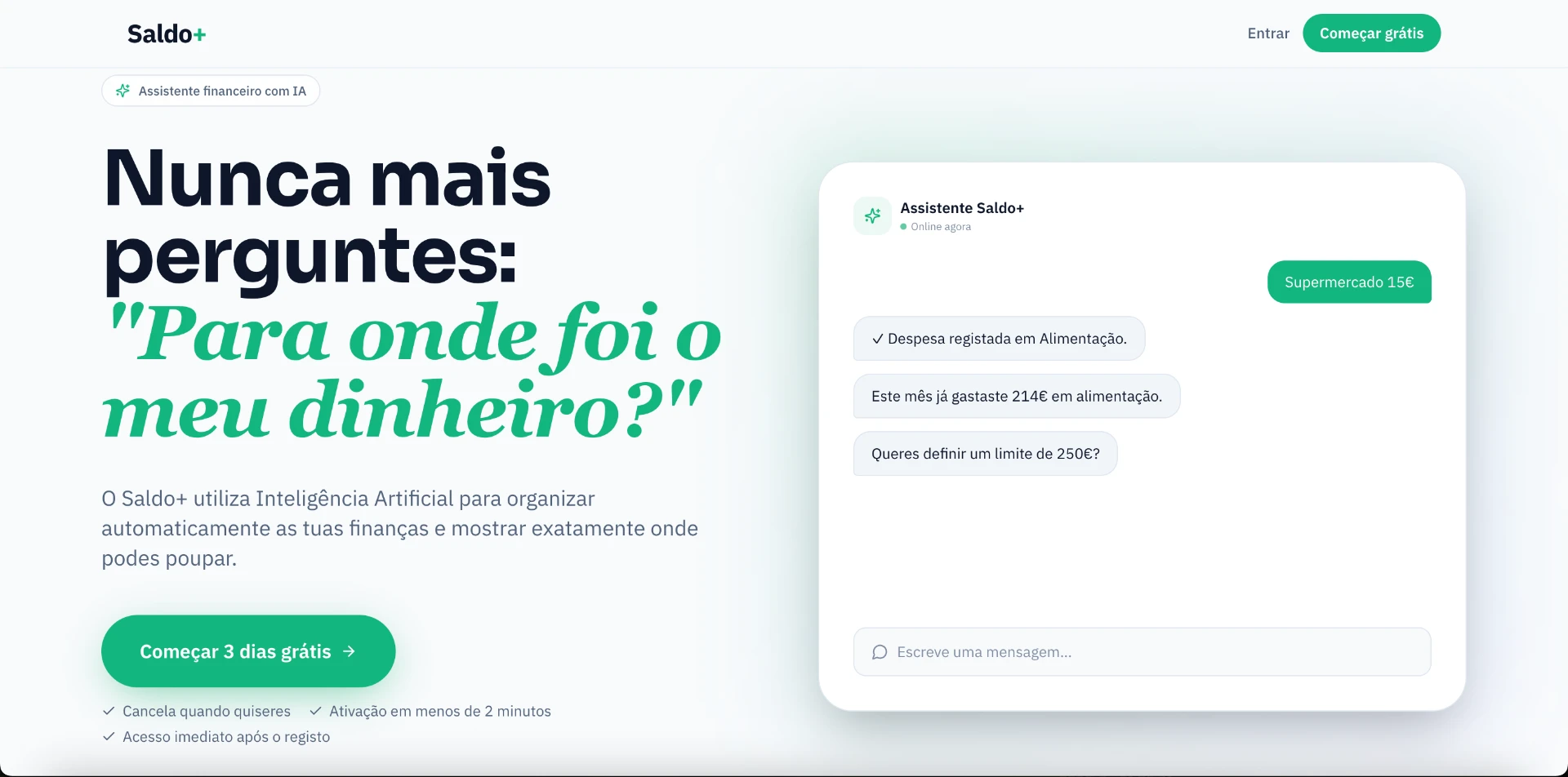 SaldoPlus — SaaS Landing Page & Product UI